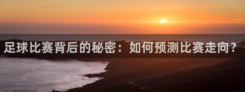  足球比赛背后的秘密：如何预测比赛走向？