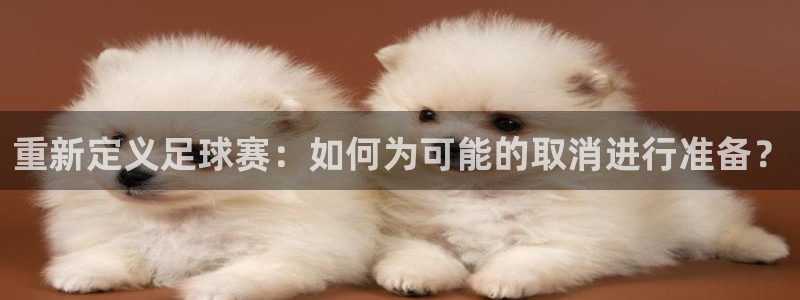 重新定义足球赛：如何为可能的取消进行准备？
